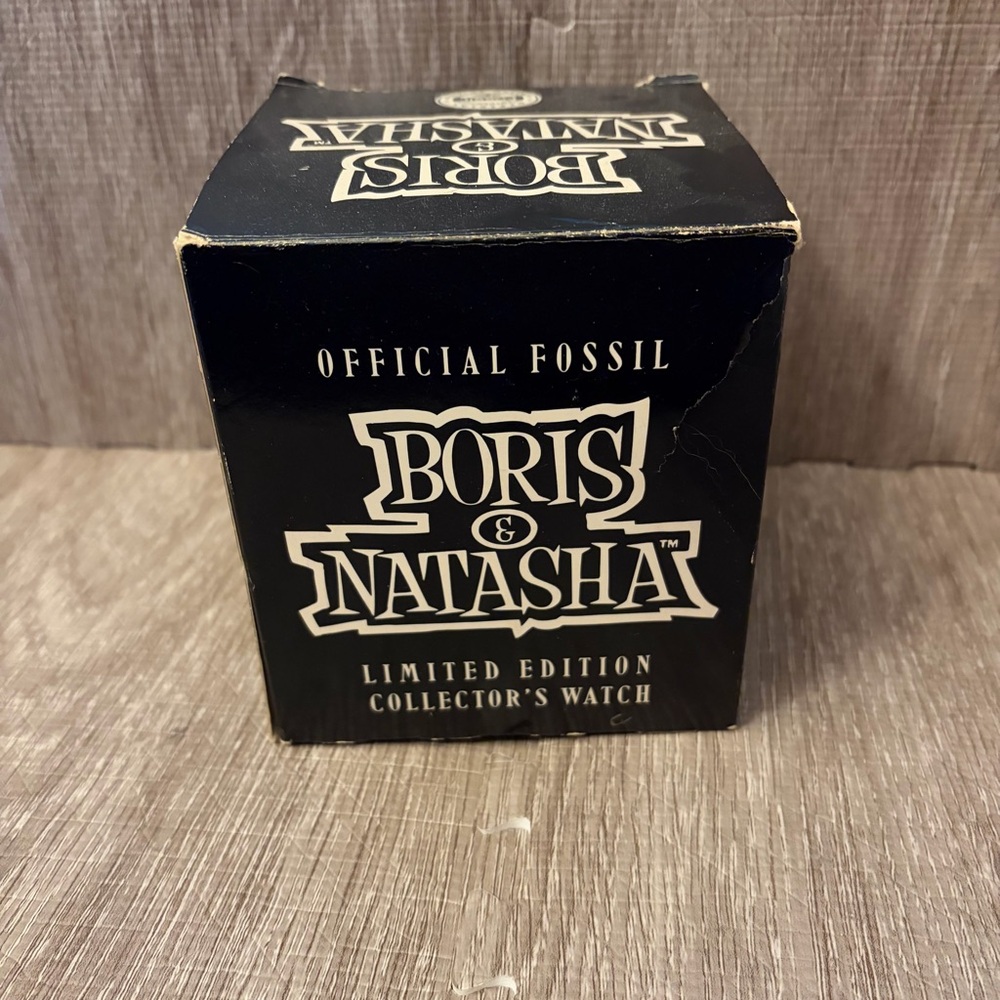 BORIS & NATASHA, Fossil, LE w/BOMB Display-Pin,Collectors NOS